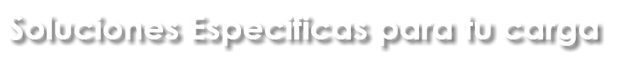 Soluciones Especificas para tu carga