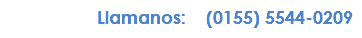 Llamanos: (0155) 5544-0209